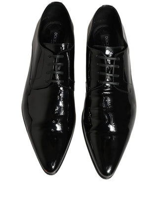 Black Leather Derby Dress Men Formal Shoes