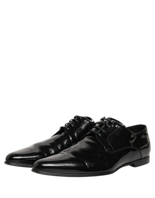 Black Leather Derby Dress Men Formal Shoes