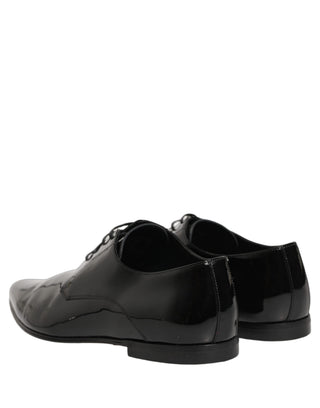 Black Leather Derby Dress Men Formal Shoes