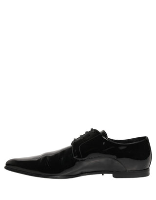 Black Leather Derby Dress Men Formal Shoes