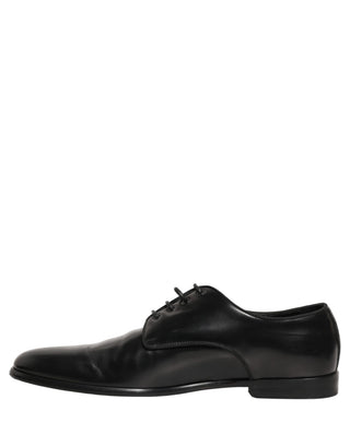 Black Leather Men Derby Dress Formal Shoes
