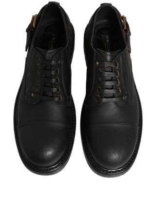 Dress Black Leather Lace Up Derby Men Shoes