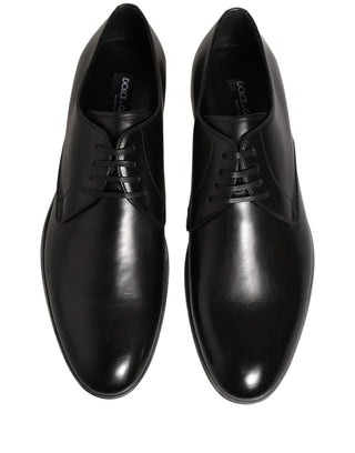 Dress Black Leather Lace Up Derby Men Shoes