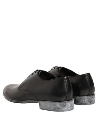 Dress Black Leather Lace Up Derby Men Shoes