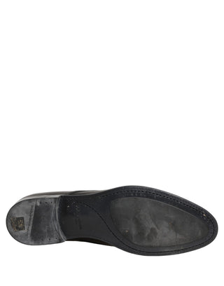Dress Black Leather Lace Up Derby Shoes