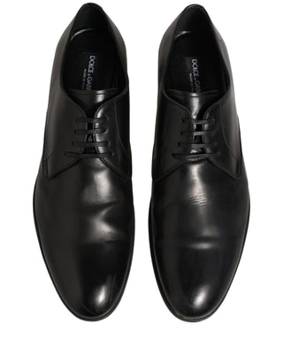 Dress Black Leather Lace Up Derby Shoes