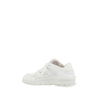 White Calf Leather Bos Taurus Athletic Sneakers