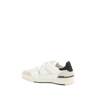 White Calf Leather Bos Taurus Low Top Sneakers