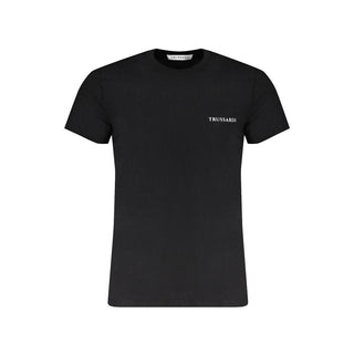 Camiseta negra de algodón para hombre