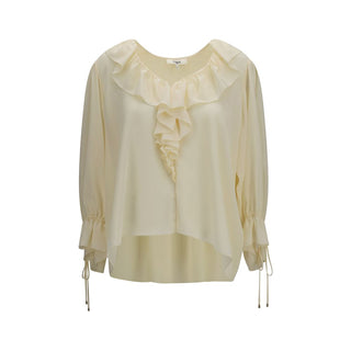 Beige Silk Blouse