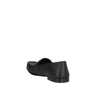 Schwarze Loafer aus Kalbsleder zum Hineinschlüpfen