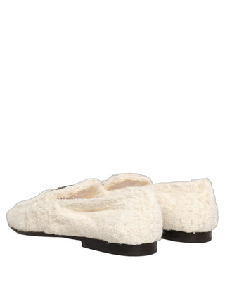 Zapatos mocasines de vestir para hombre con forro de piel blanca  