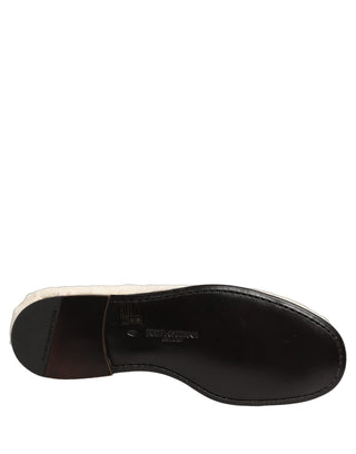 Zapatos mocasines de vestir para hombre con forro de piel blanca  
