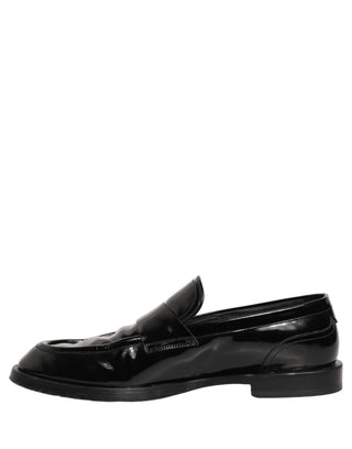 Black Leather Formal Men Dress Loafers Shoes