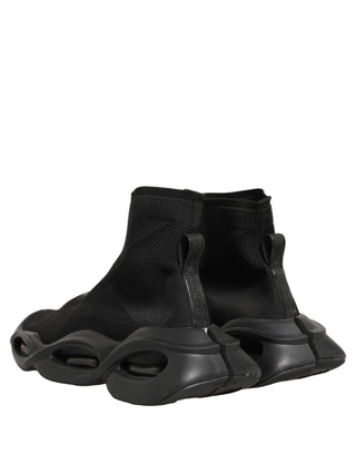 Black Slip On Wave Socks Men Sneakers Shoes