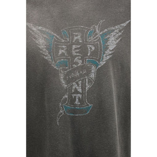 Camiseta de algodón gris