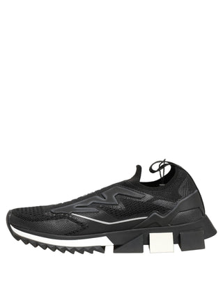 Black White Sorrento Slip-On Logo Sneakers Shoes