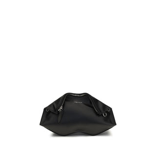 Bolso de mano Bos Taurus de cuero de becerro negro