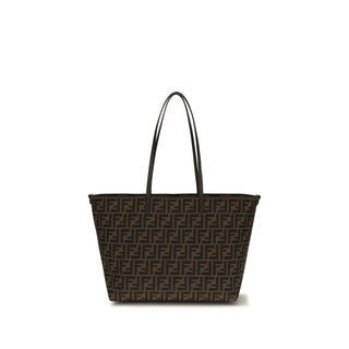 Brown Fabric Shoulder Bag