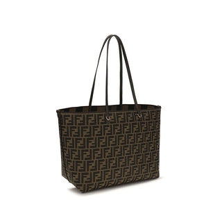 Brown Fabric Shoulder Bag