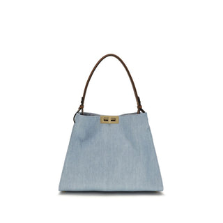 Blue Cotton Handbag