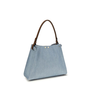 Blue Cotton Handbag