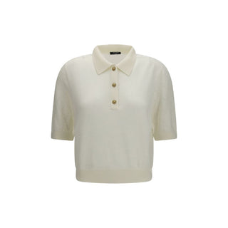 Polo blanco de lana Oves Aries