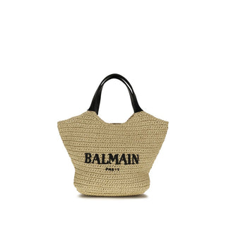 Beige Viscose Shoulder Bag