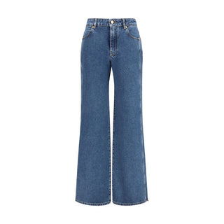 Jeans azules de algodón denim