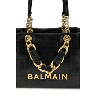 Bolso de hombro Bos Taurus de piel de becerro negra