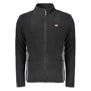 Sudadera para hombre de poliéster negra