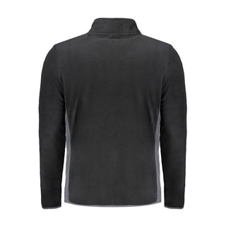 Sudadera para hombre de poliéster negra