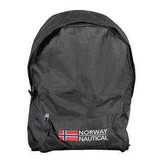 Black Polyester Men's Backpack