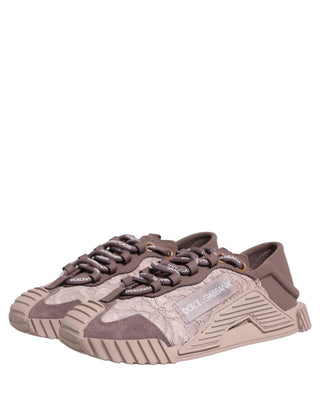 Zapatillas deportivas bajas NS1 de encaje rosa