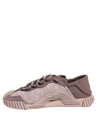 Zapatillas deportivas bajas NS1 de encaje rosa