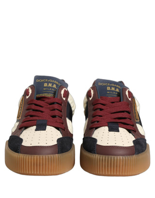 Multicolor Leather MIAMI Low Top Men Sneakers Shoes