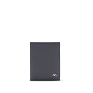 Cartera Bos Taurus de piel de becerro azul