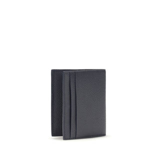 Cartera Bos Taurus de piel de becerro azul