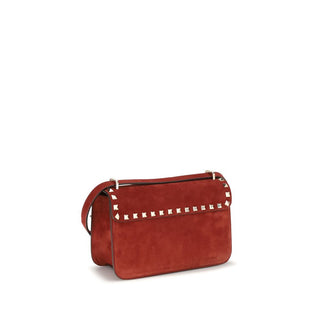 Bolso de hombro multicolor de cuero ante