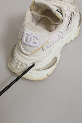 White Airmaster Mesh Low Top Sneakers Shoes