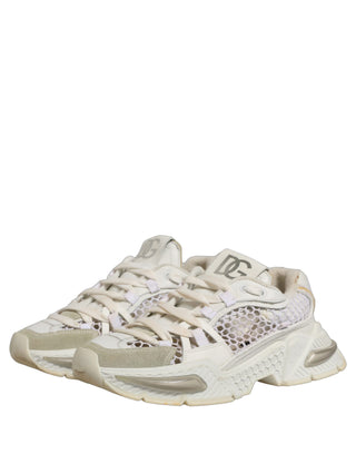 White Airmaster Mesh Low Top Sneakers Shoes