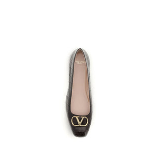 Brown Calf Leather Bos Taurus Ballet Flats