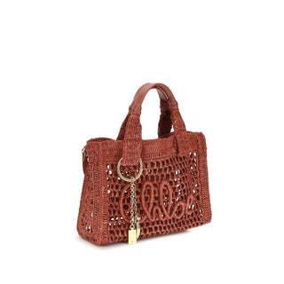 Bolso de hombro multicolor de rafia