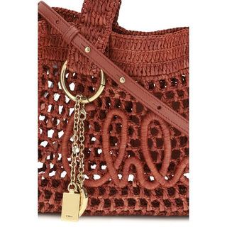 Bolso de hombro multicolor de rafia