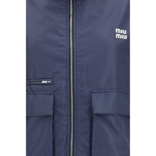 Blue Recycled Polyester Shell Jacket