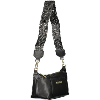 Nero Polyurethane Women's Bag with Adjustable Shoulder Strap