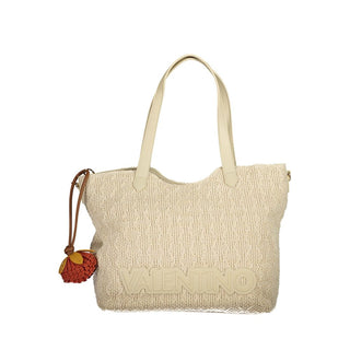 Beige Polyethylene Women's Bag