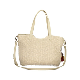 Beige Polyethylene Women's Bag