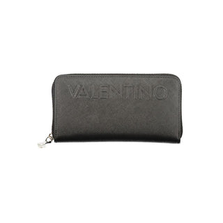 Black Polyurethane Womens Wallet