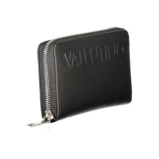 Black Polyurethane Womens Wallet